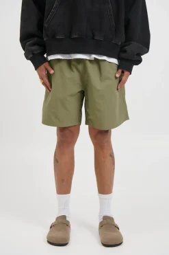 Nylon Walk Short Khaki