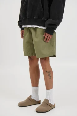 Nylon Walk Short Khaki