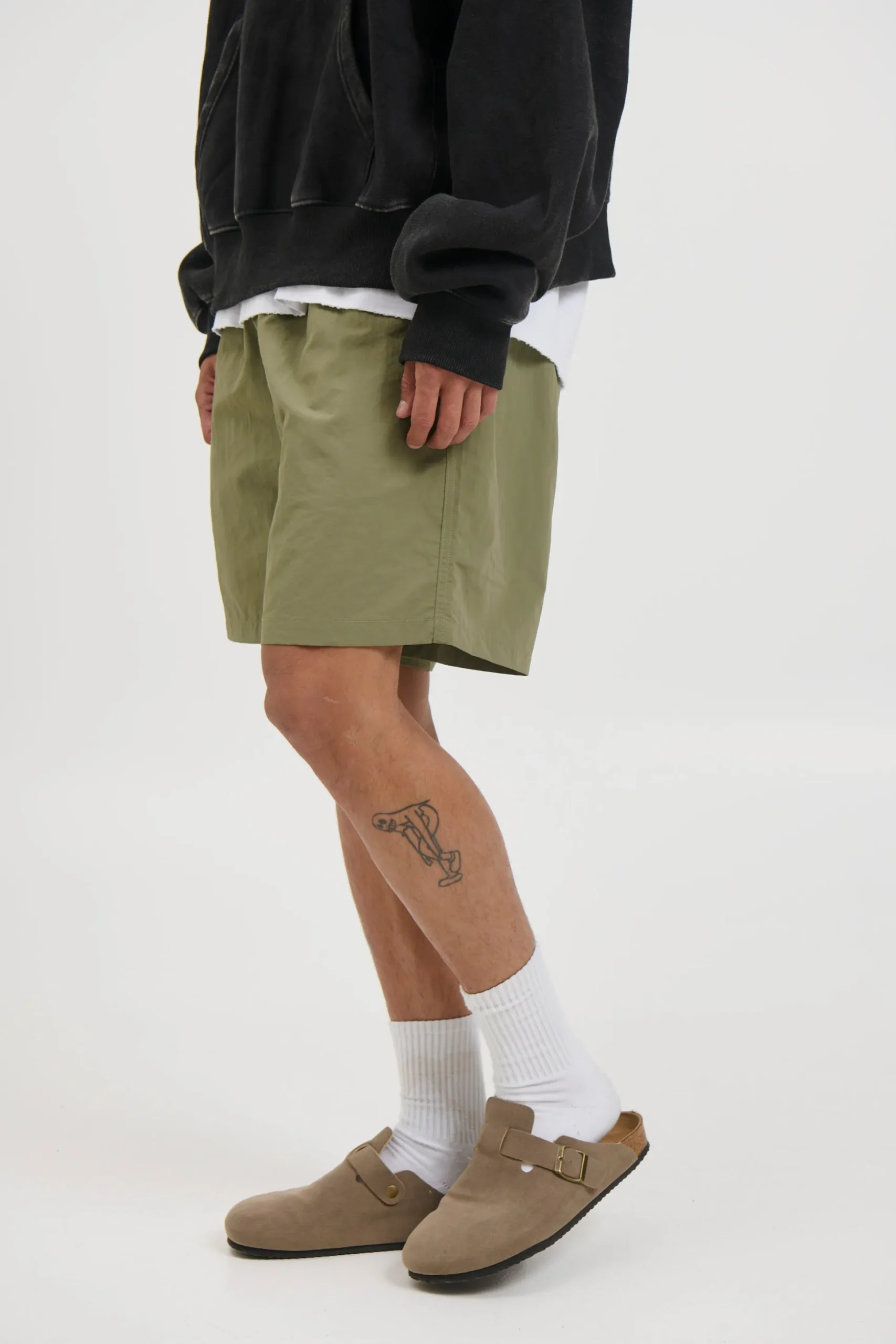 Nylon Walk Short Khaki