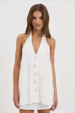 Octavia Vest White