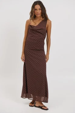 Oli Maxi Dress Brown