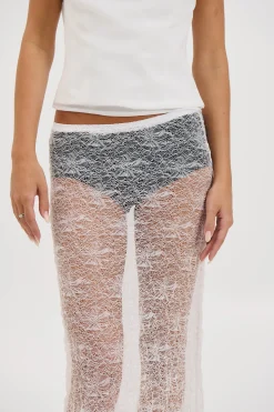 Olivia Lace Skirt White