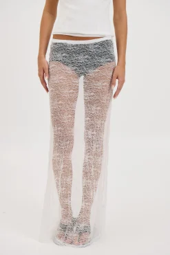 Olivia Lace Skirt White