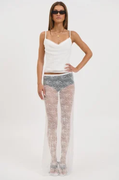 Olivia Lace Skirt White