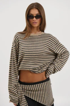 Olsen Knit Slate Stripe