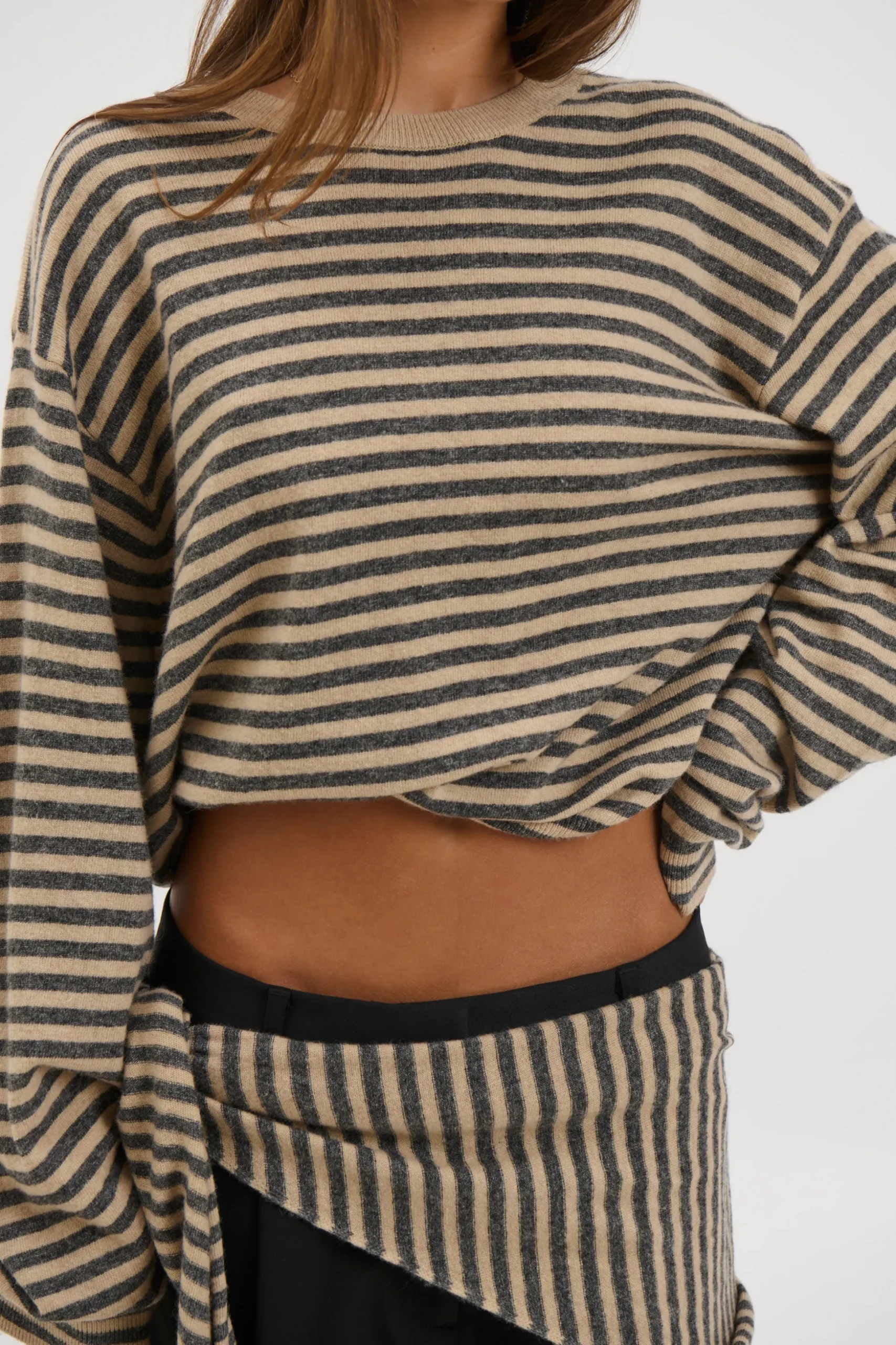 Olsen Knit Slate Stripe