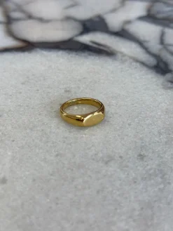 Oval Signet Ring Gold