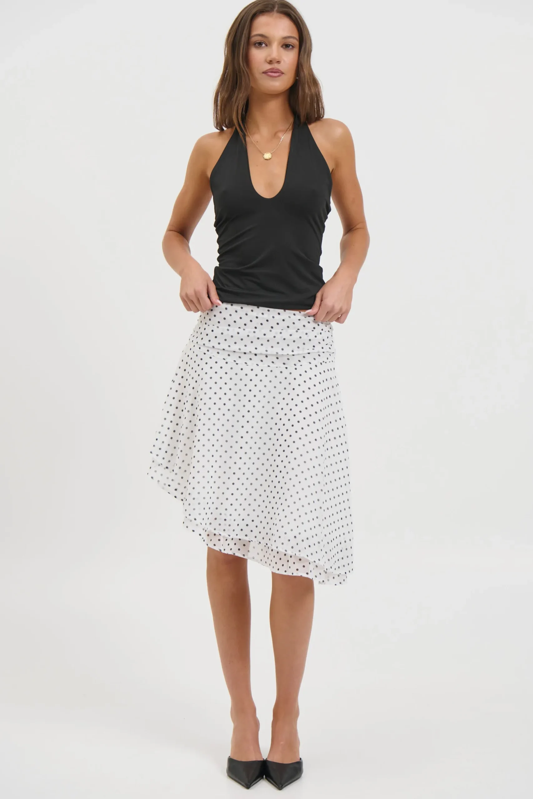 Paloma Midi Skirt White
