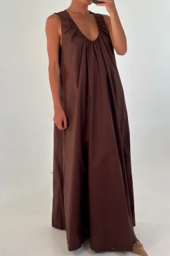 Pania Maxi Dress Chocolate