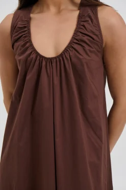 Pania Maxi Dress Chocolate
