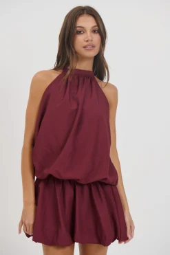 Paris Mini Dress Berry