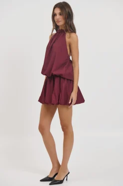 Paris Mini Dress Berry