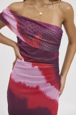 Paros Maxi Dress Berry