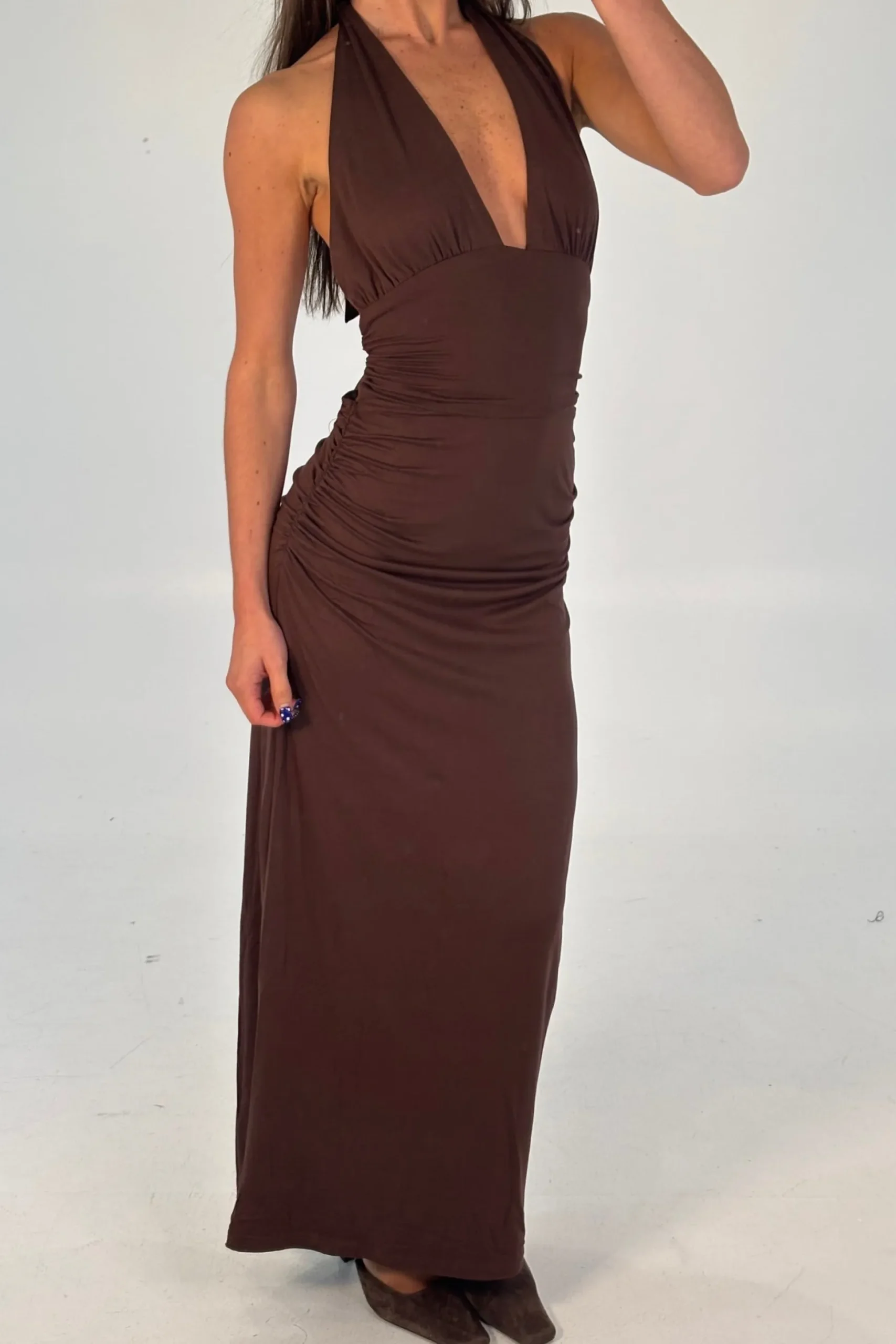 Patrice Maxi Dress Chocolate