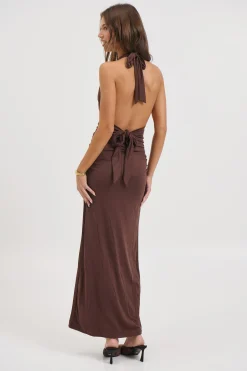 Patrice Maxi Dress Chocolate