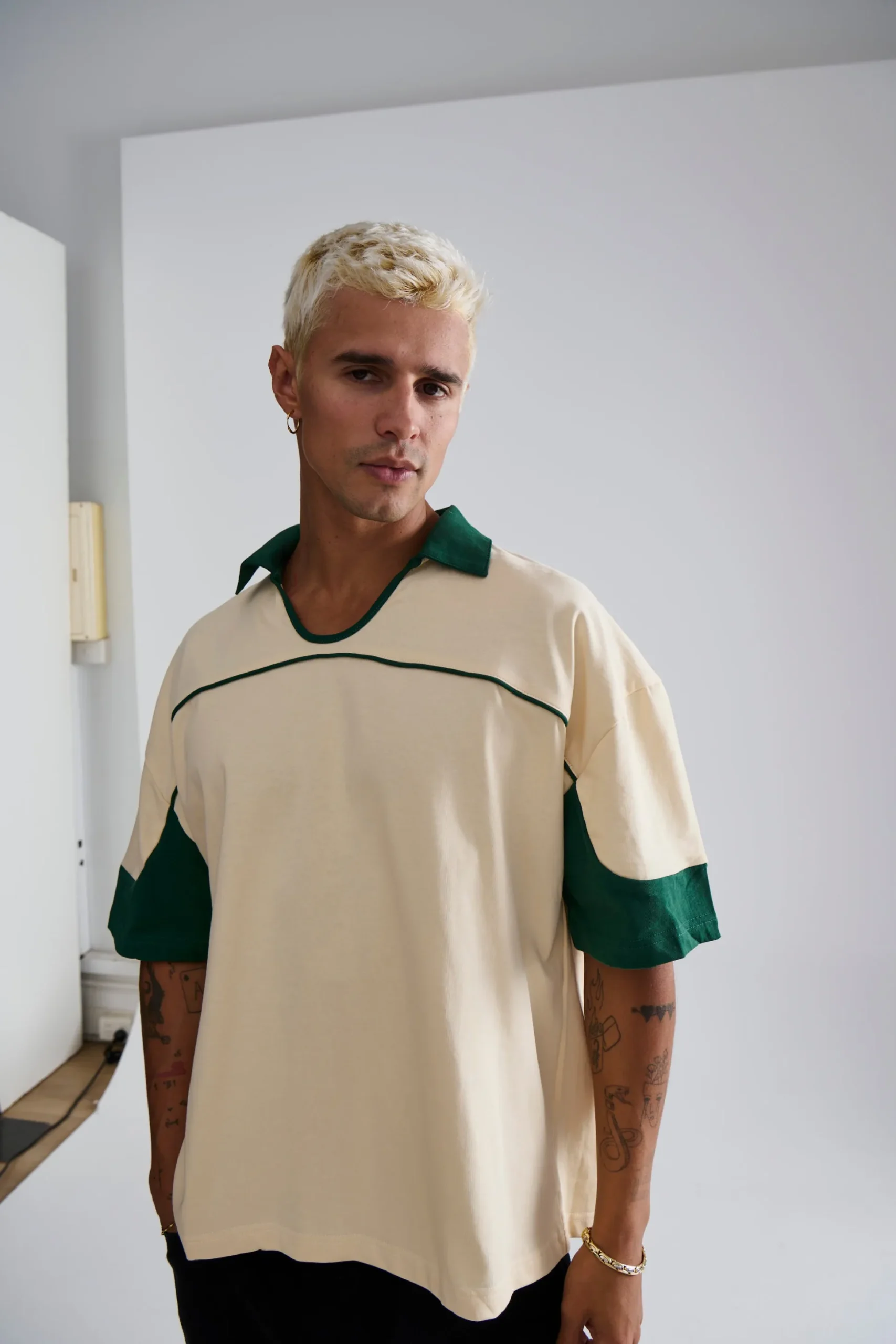 Paul Two Tone Polo Soft Yellow