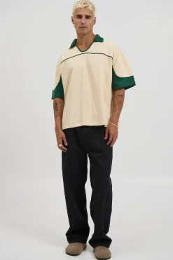 Paul Two Tone Polo Soft Yellow