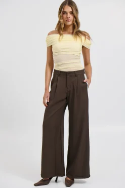 Penny Mesh Bodysuit Lemon