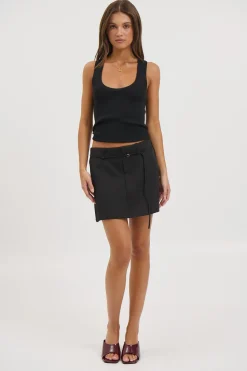 Piper Mini Skirt Black