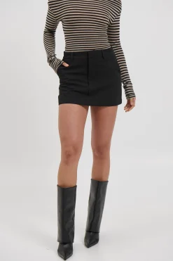 Pippa Mini Skirt Black