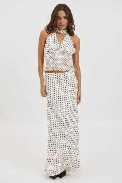 Poppy Maxi Skirt White