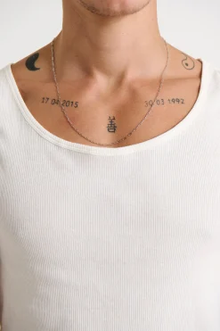 Premium NTH Paperclip Chain White Gold Plated