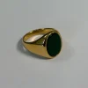 Premium NTH Stone Ring 18K Gold Plated Emerald