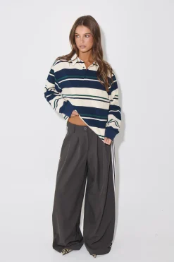 Preppy Jersey Midnight Stripe