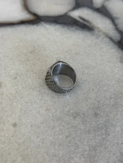 Rectangle Signet Ring Silver