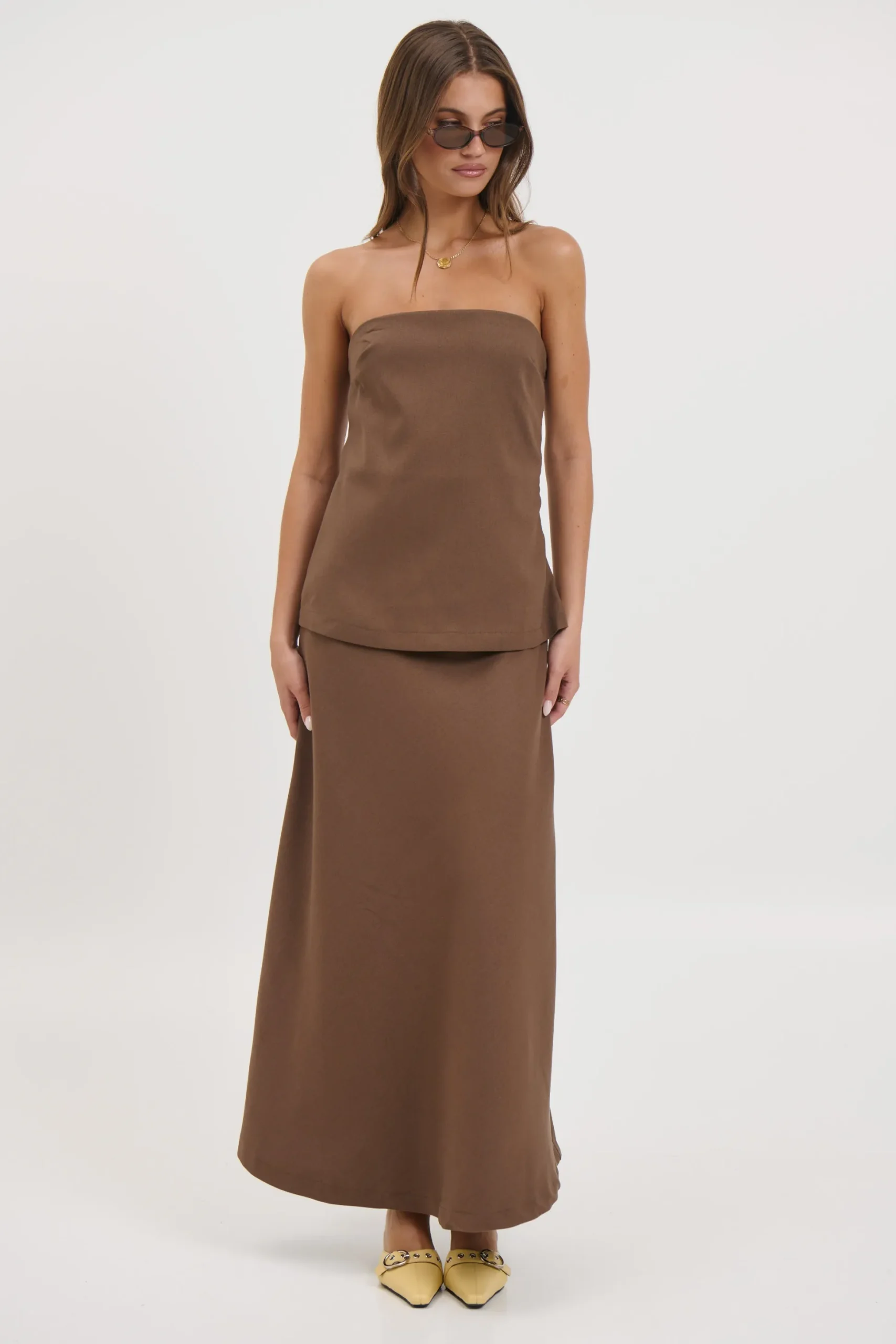 Riley Maxi Dress Chocolate