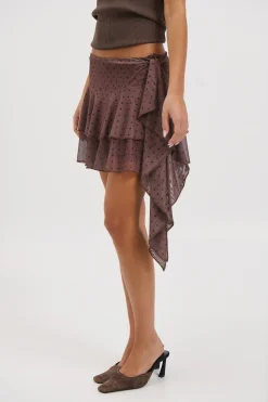 River Mini Skirt Chocolate