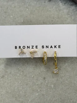 Romi Stacker Earring Set 18k Gold Plated