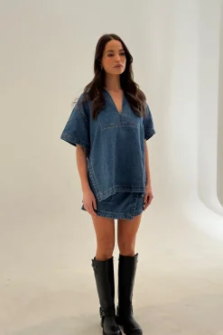 Rosemary Denim Shirt Blue