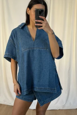 Rosemary Denim Shirt Blue