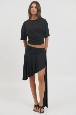Safari Midi Skirt Noir
