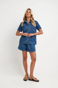 Sally Shirt Dark Blue