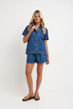 Sally Short Dark Blue