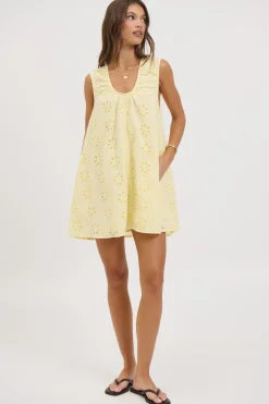 Samira Mini Dress Lemon
