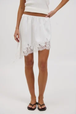 Sammi Lace Mini Skirt White