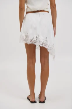 Sammi Lace Mini Skirt White