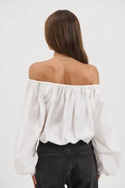 Sarsha Long Sleeve White