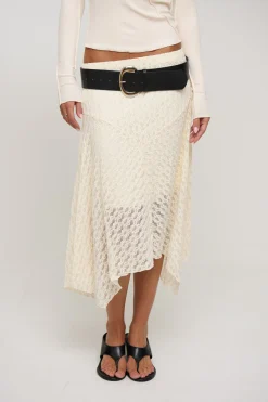 Shea Midi Skirt Cream