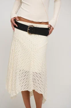 Shea Midi Skirt Cream