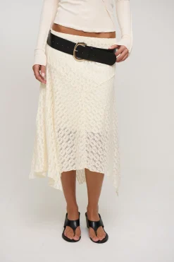 Shea Midi Skirt Cream