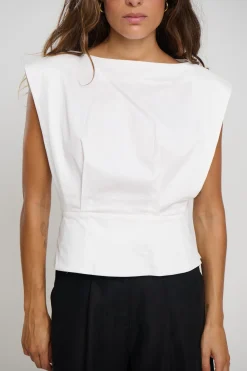 Shelly Top Ivory
