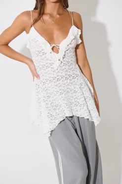 Sherridan Lace Top White