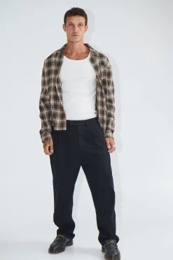 Simon Baggy Pleat Pant Black