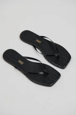 Square Toe Lily Sable Croc