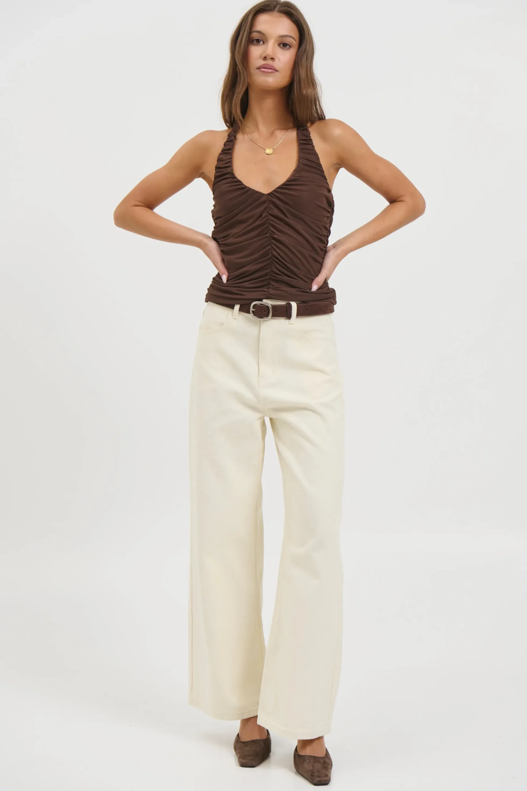 Starla Halter Top Choc