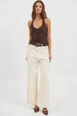 Starla Halter Top Choc